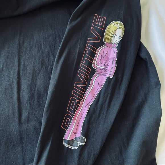 Primitive x Dragon Ball Super Androids Black Long Sleeve T-Shirt - Picture 5 of 11